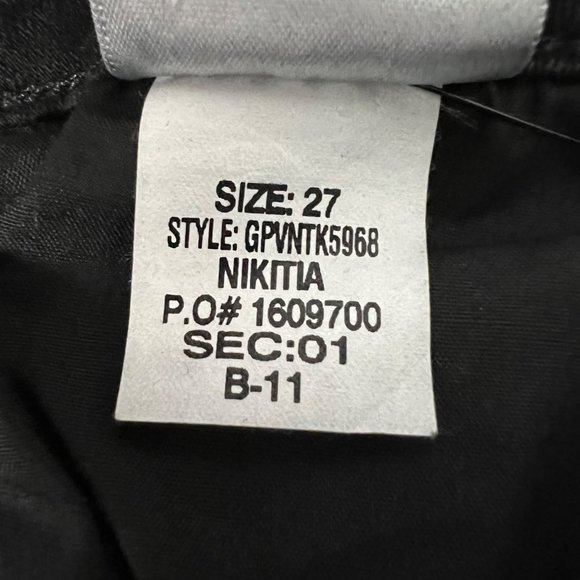 Joes Jeans Womens Black Skinny Ankle Jeans Nikitia Zip Pocket GPVNTK5968 size 27 - Picture 11 of 12